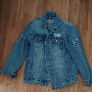 ELTON JOHN MERCH Denim Jacket for Men - Blue